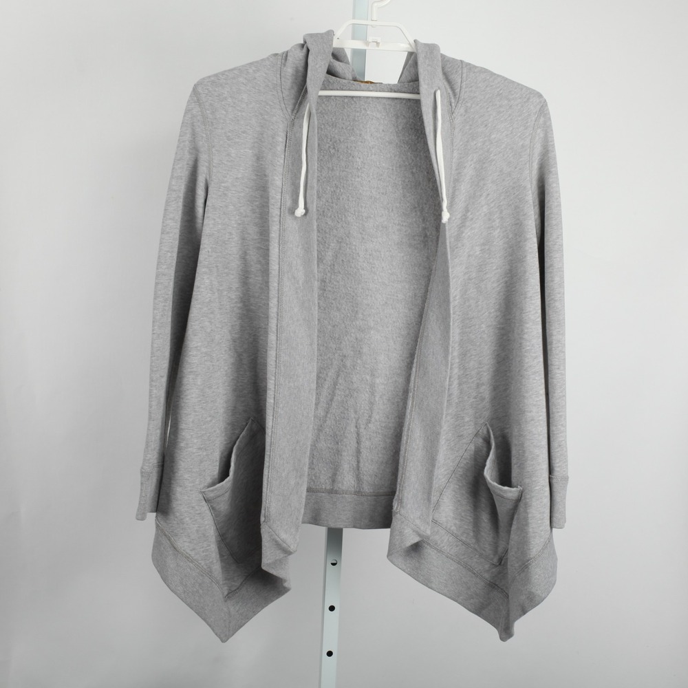 Polo Ralph Lauren Hoodie Cardigan Womens Medium Open Front Drape Pockets Soft